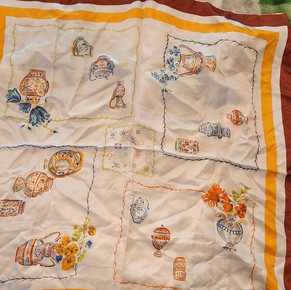 Vintage Silk 'Teapot' Scarf - Picture 1 of 9